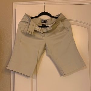 Size 4 kaki adidas Bermuda style shorts